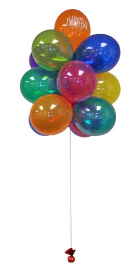 15 adet renkli uan balon demeti STA balon firmasi rndr 