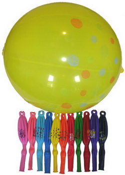 100 adet ( 1 paket ) desenli deiik renklerde punch balon STA balon firmasi rndr 