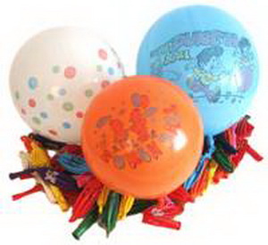 500 adet ( 5 paket ) desenli deiik renklerde punch balon STA balon firmasi rndr 