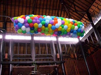 300 adet rengarenk balon brakma hizmeti STA balon firmasi rndr 