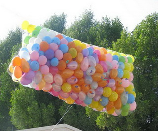 800 adet balonun fileden boaltlmas STA balon firmasi rndr 