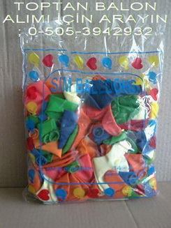 12 inc kaliteli 4 paket ( 400 adet ) renkli balon STA balon firmasi rndr 
