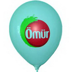 �ki y�ze iki�er renk logo , yaz� ve resim balon bask�s� 1000 adet